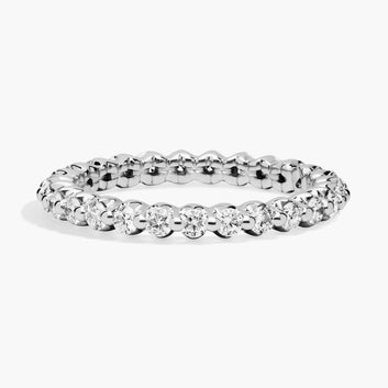 Floating Diamond Eternity Ring In 14k White Gold (3/4 Ct. Tw.)