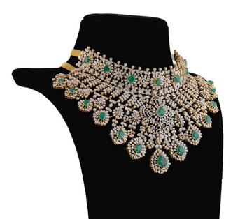 Diamond and Emerald Choker Necklace
