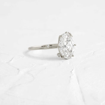 To A Flame Ring, Oval Cut