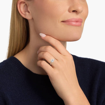 Classic Four-Prong Solitaire Engagement Ring