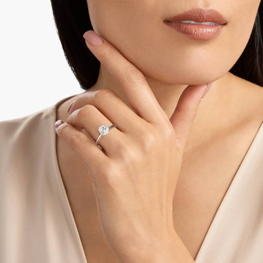 Classic Four-Prong Solitaire Engagement Ring