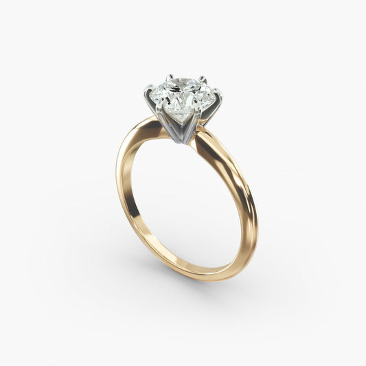 Classic Six-Prong Solitaire Engagement Ring