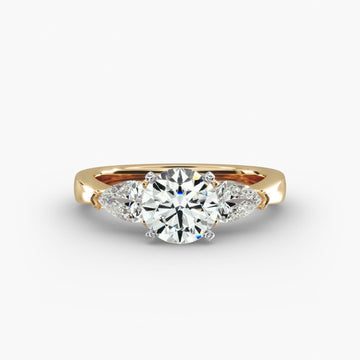 Classic Pear Shaped Diamond Engagement Ring in 14k White Gold (1/2 ct. tw.)