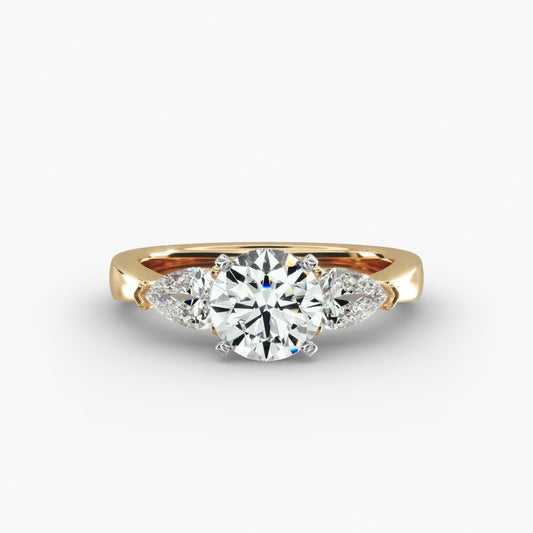 Classic Pear Shaped Diamond Engagement Ring in 14k White Gold (1/2 ct. tw.)