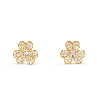 Floral Bloom Lab Diamond Earrings