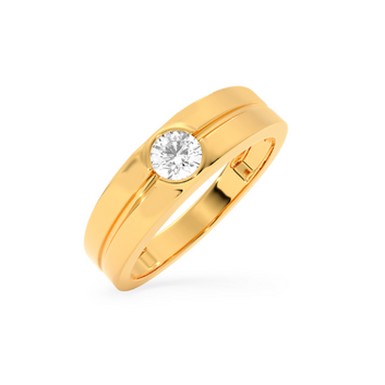 Trail Solitaire Ring for Men