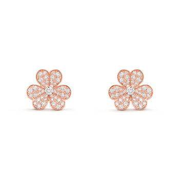 Floral Bloom Lab Diamond Earrings