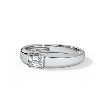 Hexa Solitaire Ring for Men