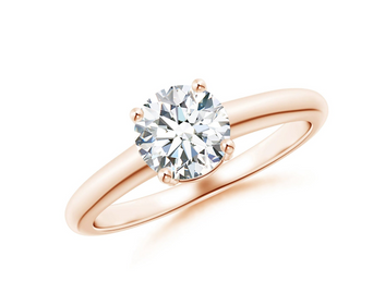 Lab-Grown Round Diamond Solitaire Engagement Ring