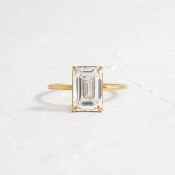 Whisper Ring, Emerald Cut