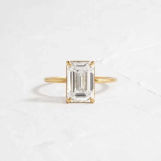 Whisper Ring, Emerald Cut